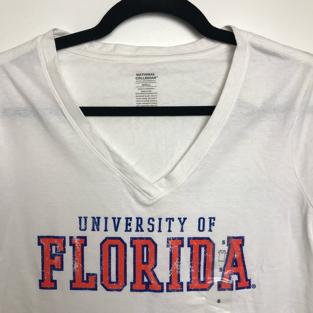 University Of Florida National Collegian 100% Cotton White Shirt Top Blouse New - Picture 3 of 8